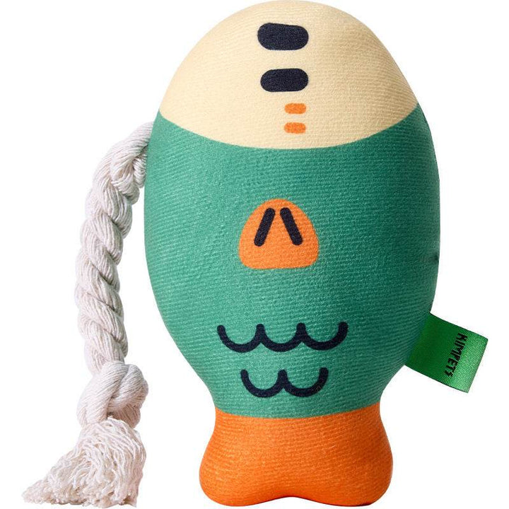 Plush Chew Toys For Inside Dog Plush Squeaky Toys Puffhead Fish Chew Toys Sound Interactive Teeth Toy Wear-Resistant Dog Toys - ZEYTONCART