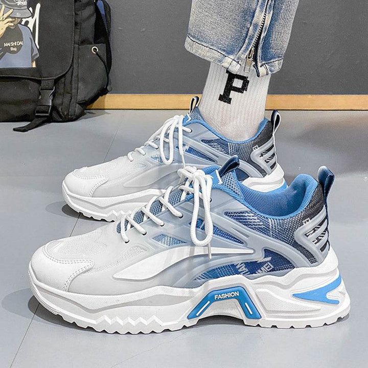 Lace-up Dad Shoes Fashion Thick-soled Sports Shoes Casual Breathable Sneakers For Men - ZEYTONCART