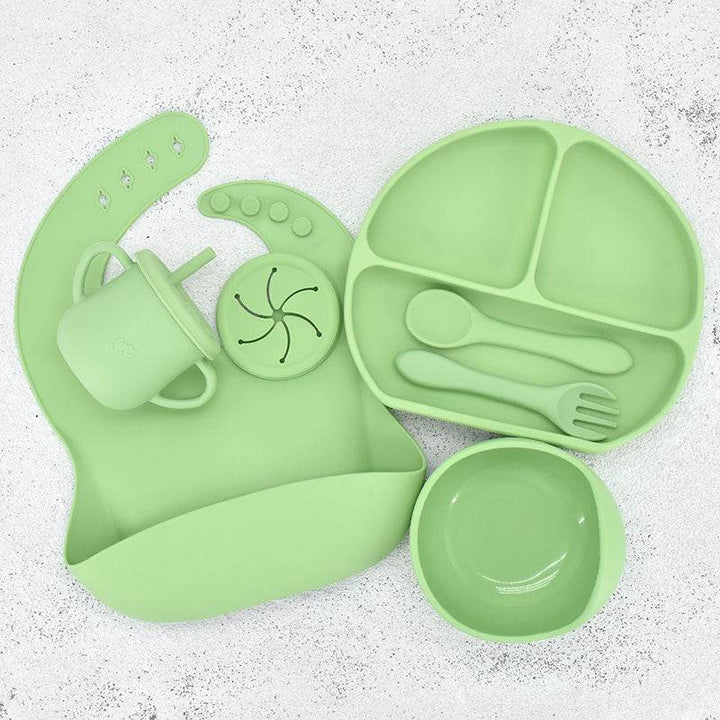 Food Grade Silicone Feeding Cutlery Set Children's Dinner Plate - ZEYTONCART