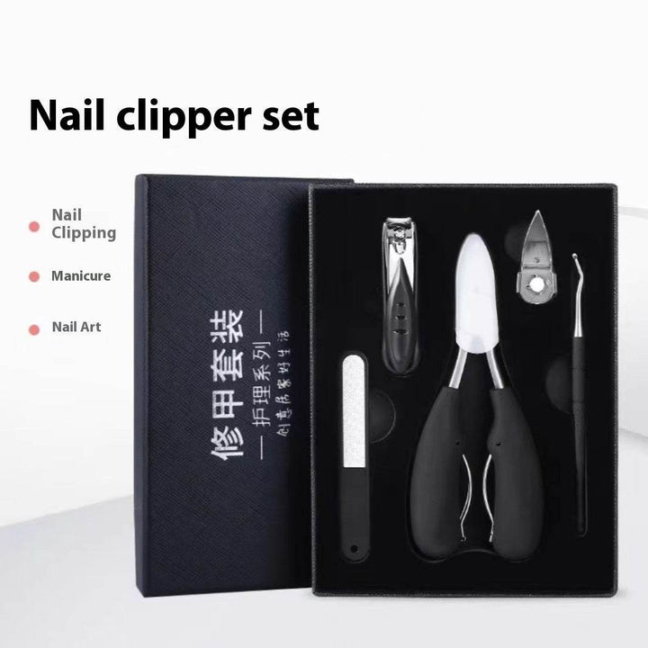Stainless Steel Pedicure Nail Clippers Nail Clippers Suit - ZEYTONCART