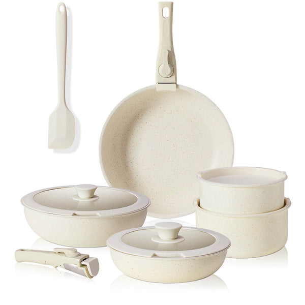 12 POTS And Pans Set, Non-stick Kitchen Cookware Set - ZEYTONCART
