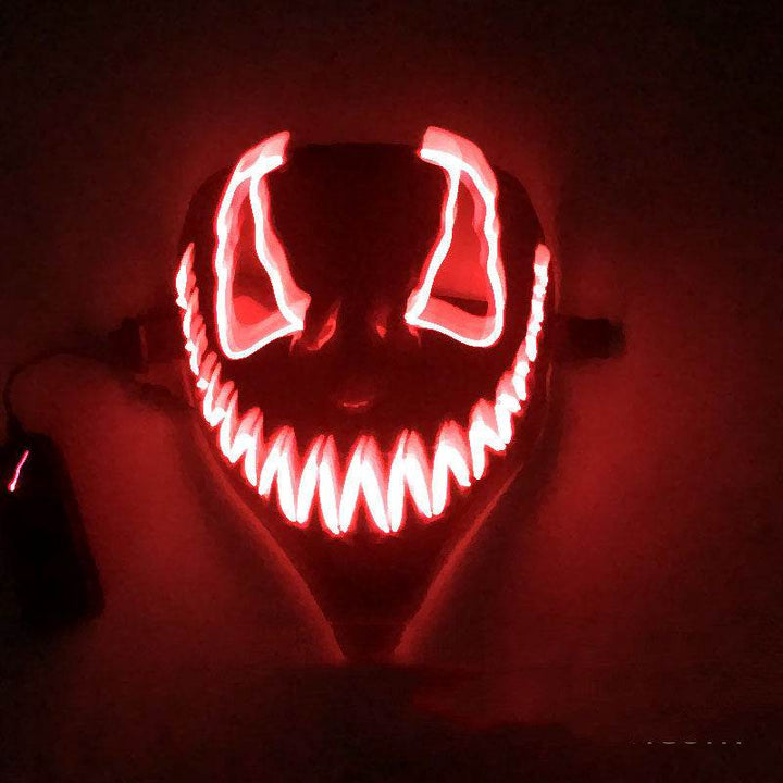 Movie Horror Funny Full Face LED Mask Props - ZEYTONCART