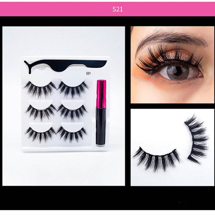 3 Pairs Of Magnetic Eyelashes - ZEYTONCART