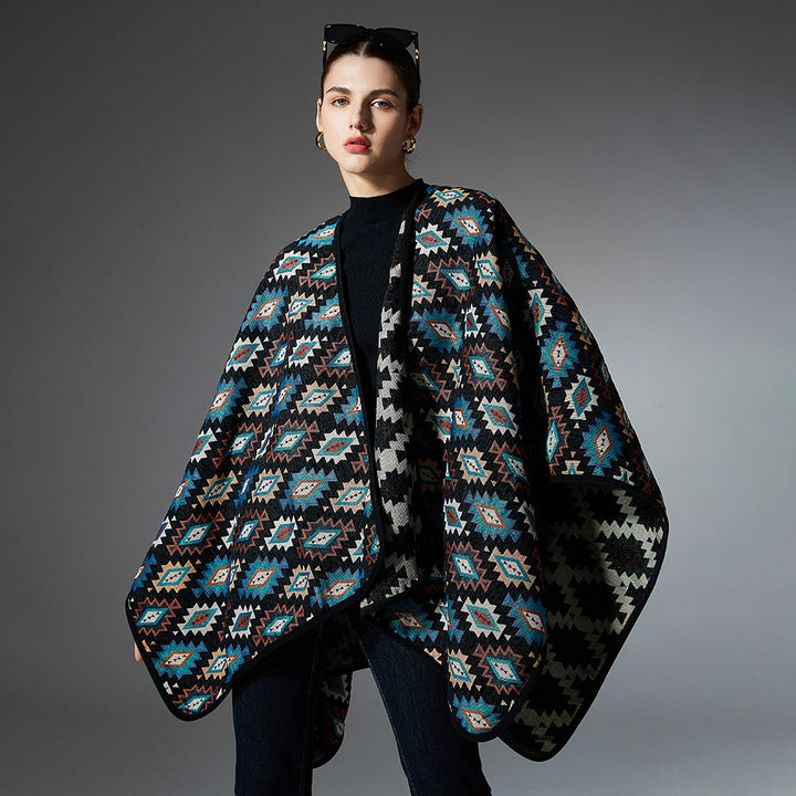New European And American Spring, Autumn And Winter Ethnic Style Shawl - ZEYTONCART