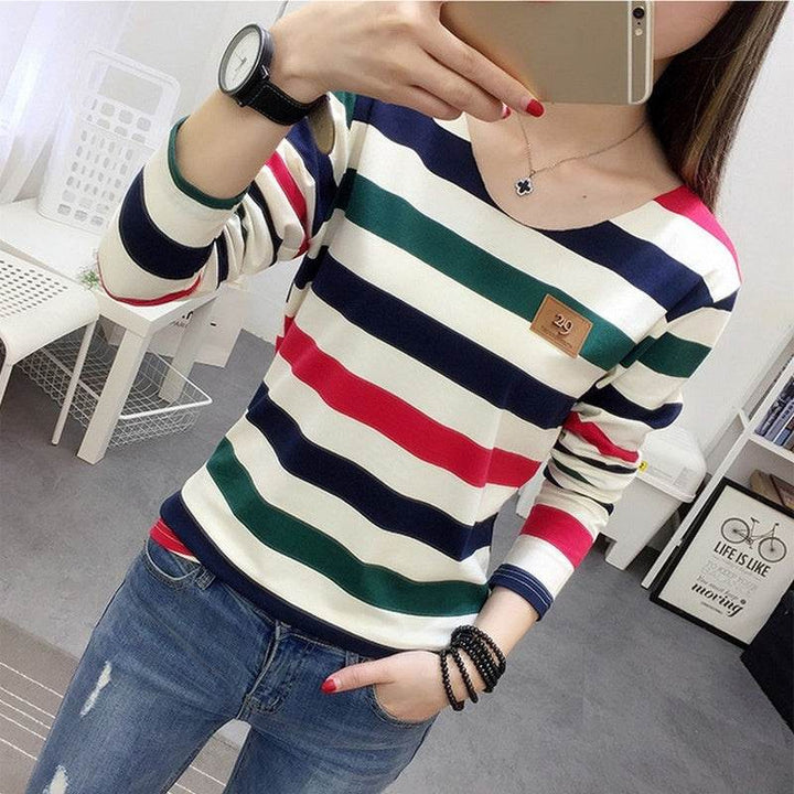 Korean Spring And Autumn Clothing T-shirt For Women - ZEYTONCART