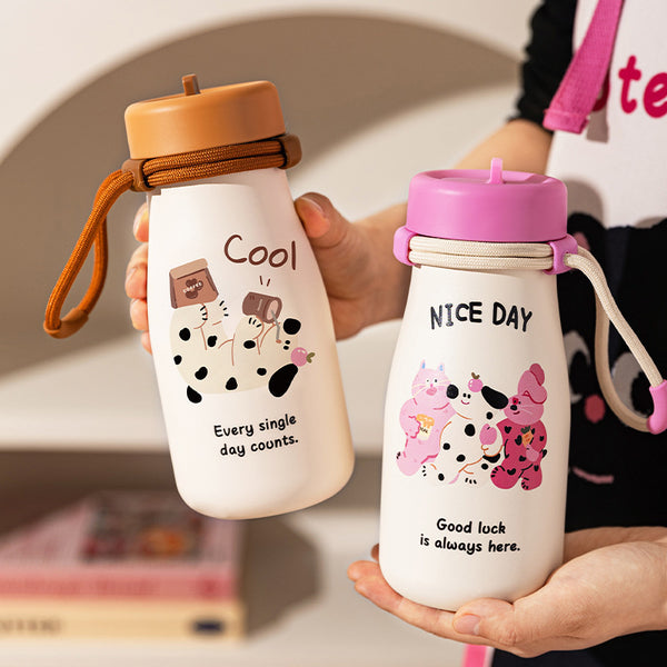 Straw Thermal Insulation Cup Women's Portable Large-capacity Water Cup - ZEYTONCART