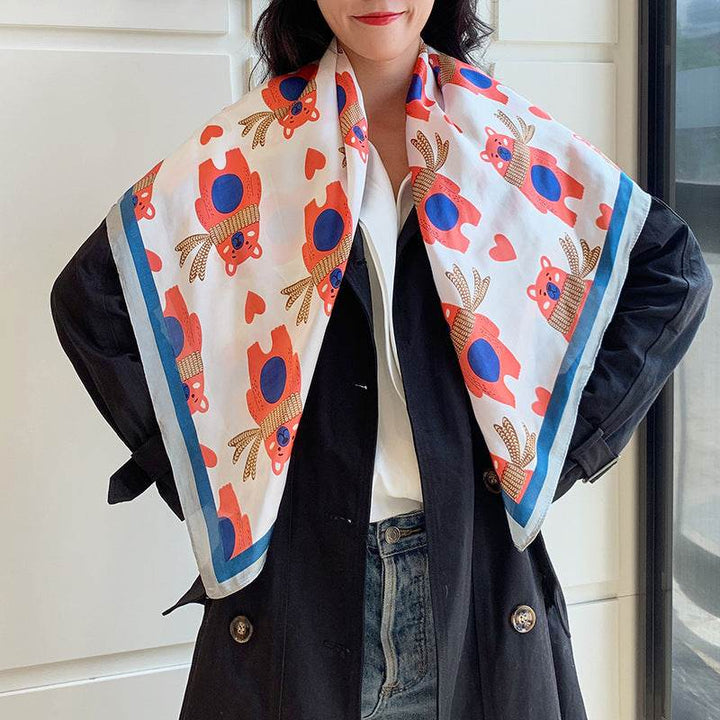 Fashion Silk Scarves Female Printing Hijab - ZEYTONCART