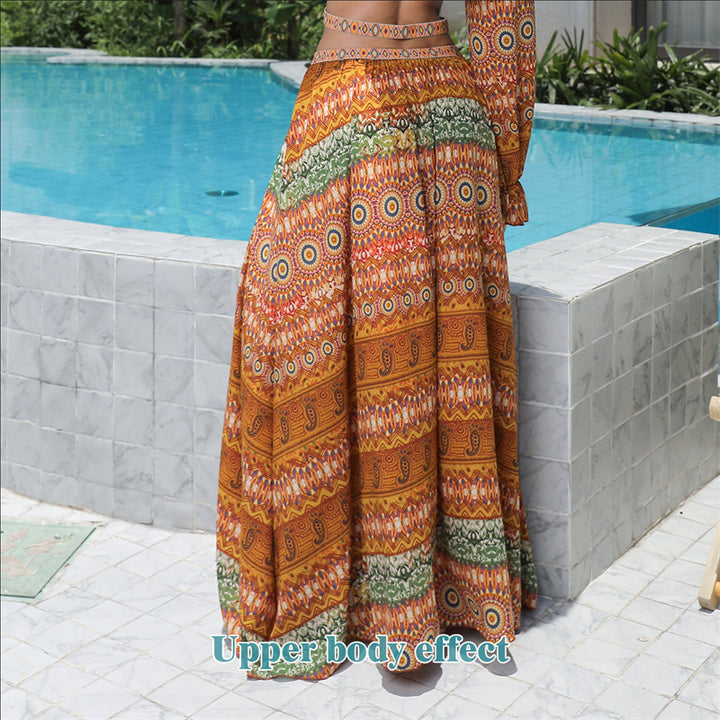 Women's Floral Large Hem Dress - ZEYTONCART