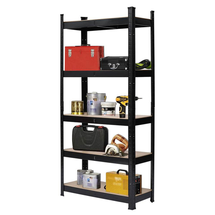 Five-tier Shelves - Black Sprayed - 45x90x180cm - ZEYTONCART
