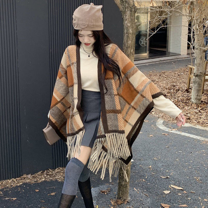High-end Atmosphere All-matching Tassel Outer Scarf Women's Winter - ZEYTONCART