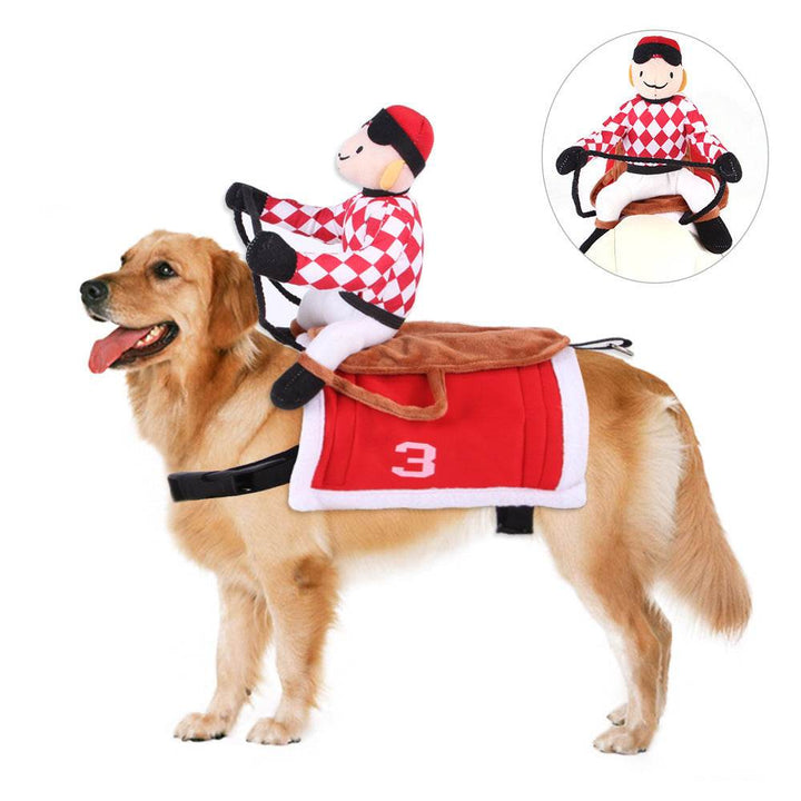 Cartoon Pet Cowboy Horseback Riding Costume Pet Supplies - ZEYTONCART