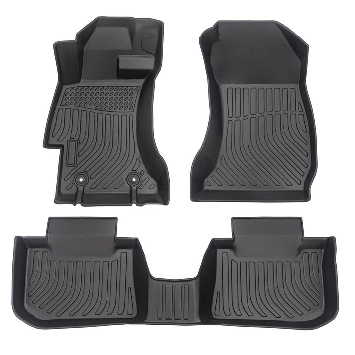 Car Floor Mats For 2012-2016 Impreza Black All-Weather TPE Rubber - ZEYTONCART
