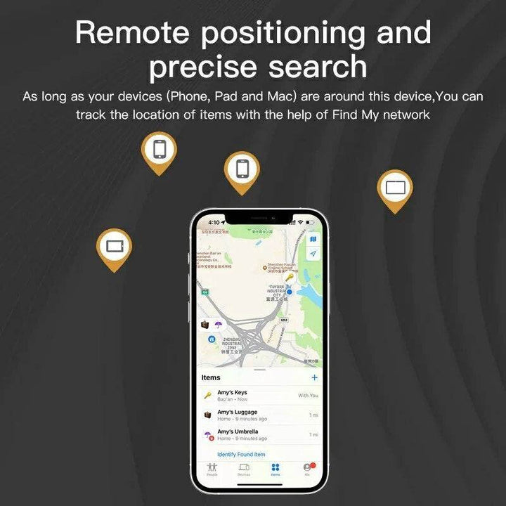 Bluetooth GPS Tracker For Air Tag Replacement Via  Find My To Locate Bag Bottle Card Wallet Bike Keys Finder MFI Smart ITag - ZEYTONCART