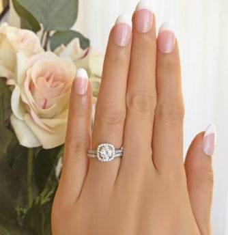 Couple Rings Wedding Engagement Rings Fashion Ladies Inlaid Diamond Rings - ZEYTONCART