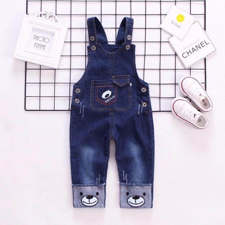 Baby Boy Denim Overalls Kids Jeans - ZEYTONCART
