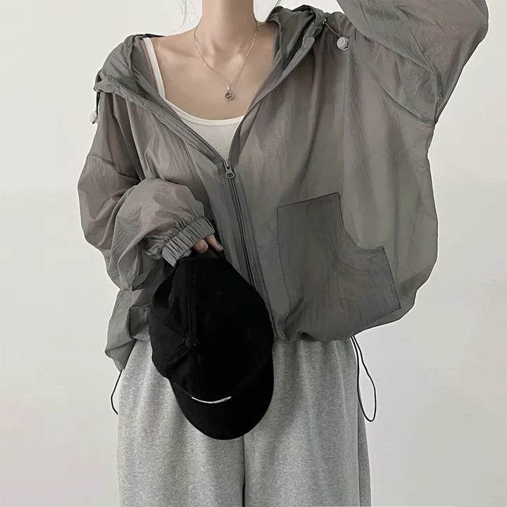 Sun Protection Clothing For Women Summer Spring Thin Breathable Jacket - ZEYTONCART