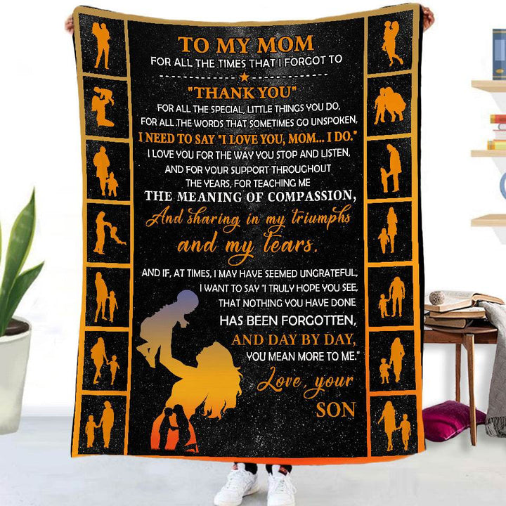 Double-sided Flannel Blanket Air Conditioning Blanket Airplane Blanket Napping Blanket Cover Blanket - ZEYTONCART