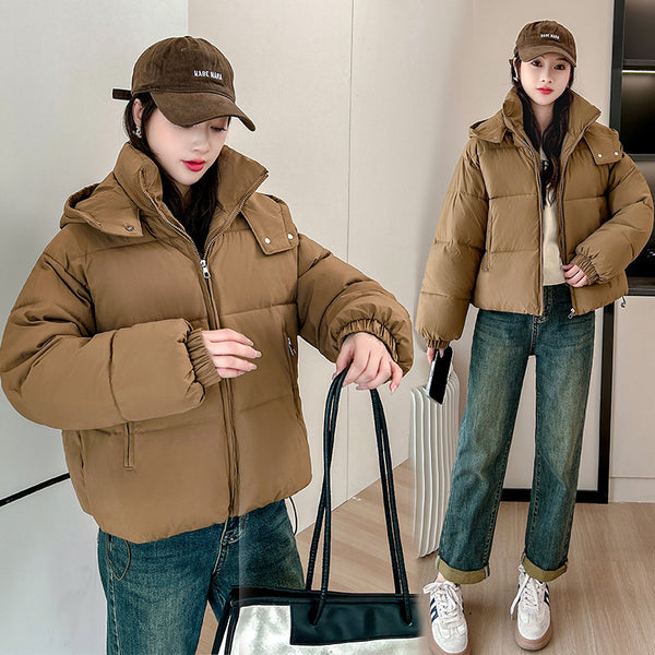 Winter Hooded Slim-fitting Cotton-padded Jacket Fashionable Stylish - ZEYTONCART