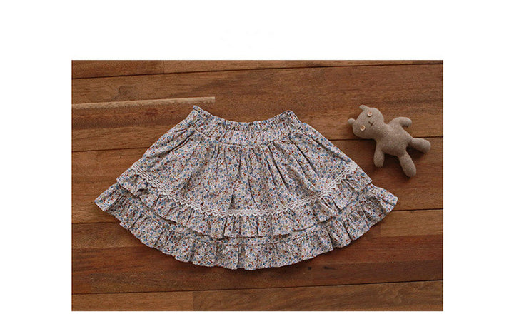 Fashion Floral Girl Floral Fluffy Cake Skirt Skirt - ZEYTONCART