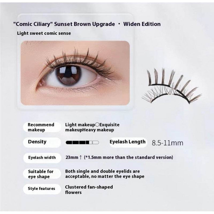 Magnetic Eyelashes Thick Zero Glue Long C Curved Eyelashes - ZEYTONCART