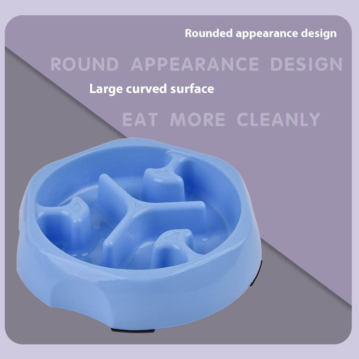 Round Slow Feeding Bowl Pet Supplies Slow Food Basin - ZEYTONCART