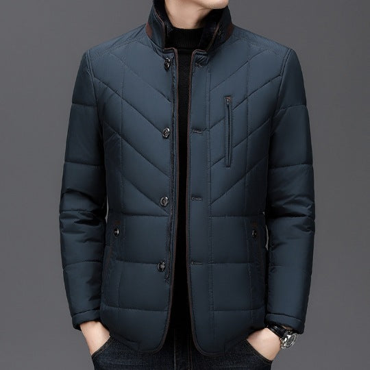 Winter Men's Short Coat Cold-proof High-end Cotton-padded Coat Men - ZEYTONCART