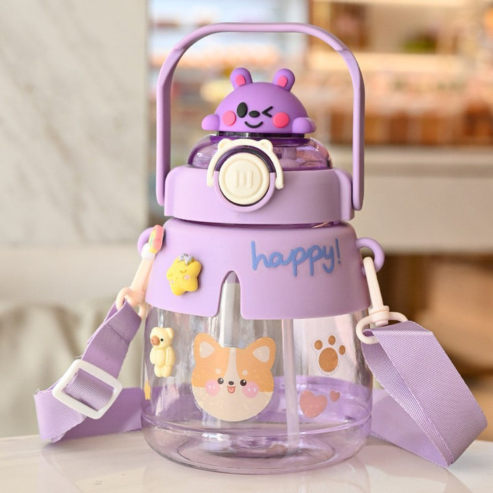 Cute Cartoon Straw Children's Water Cup - ZEYTONCART