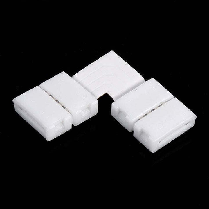 5Pcs L Shape 4pin 10mm Solderless Corner Connectors Adapters For RGB 5050 LED Strip Lights - ZEYTONCART
