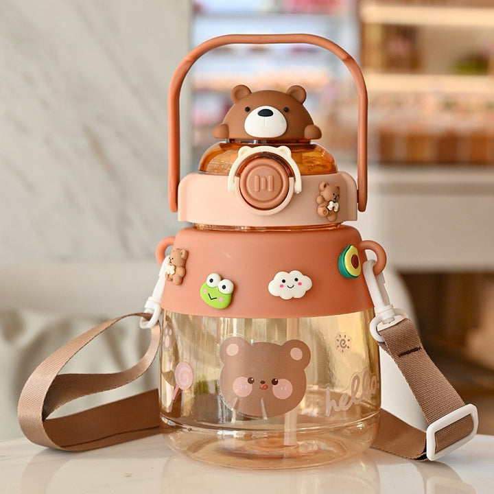 Cute Cartoon Straw Children's Water Cup - ZEYTONCART