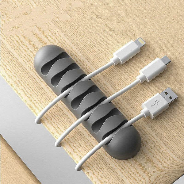 Smart Cable Holder Silicone Flexible Cable Winder Wire Organizer Holder Cord Management Clip For USB Earphone Network Cable - ZEYTONCART