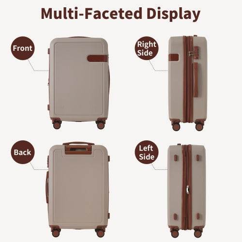 4 Piece Luggage Set With Compression Packing Cubes For Suitcase Expanable Spinner Wheels Lightweight Suitcase With TSA Lock 16 IN 20IN 24IN 28IN - ZEYTONCART