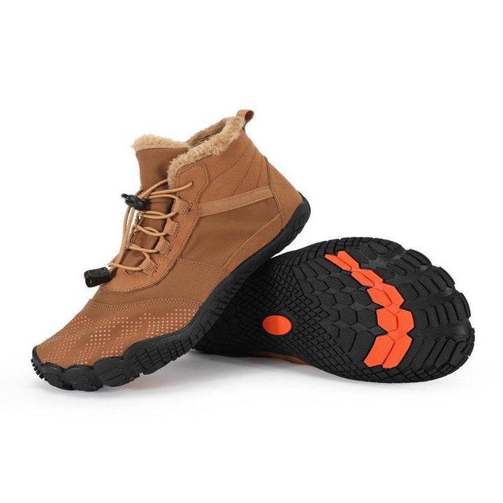 Winter Outdoors Sports Cycling Fleece-lined Thickened Non-slip Waterproof Hiking Shoes - ZEYTONCART