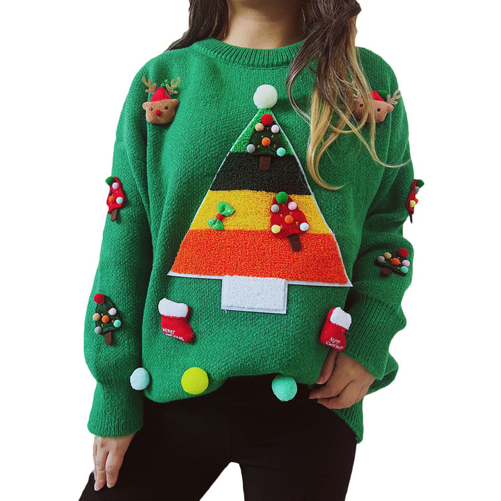 Autumn And Winter Long Sleeve Idle Style Round Neck Pullover Sweater - ZEYTONCART