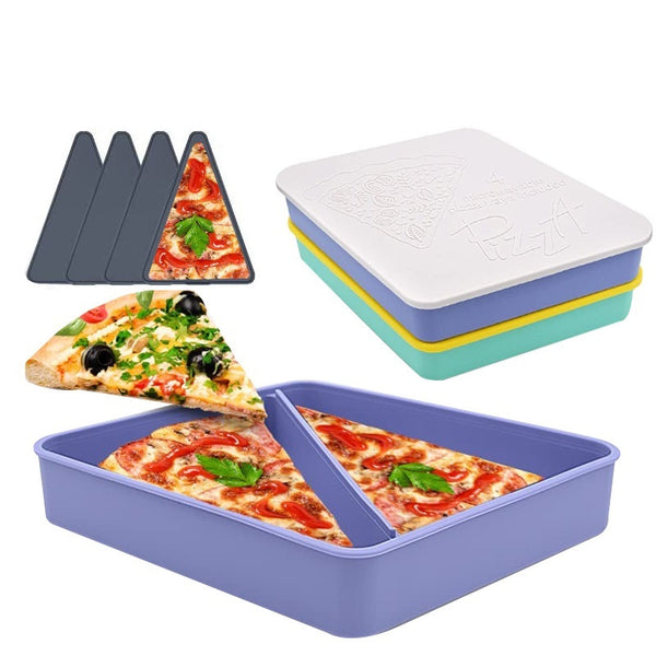 Food Packing And Storage Triangle Pizza Silicone Storage Box