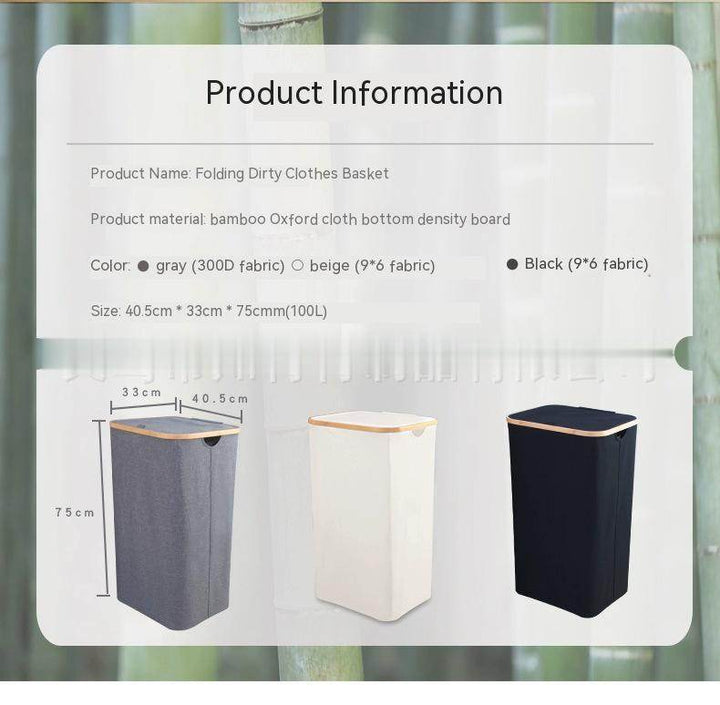 Foldable Dirty Clothes Storage Basket - ZEYTONCART