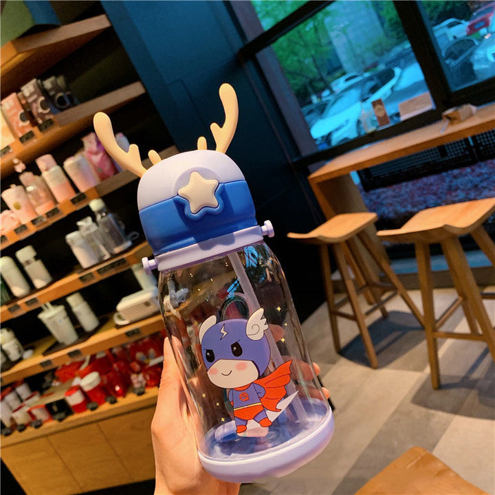 Water Cup Plastic Cartoon Children's Straw - ZEYTONCART