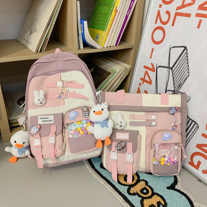 Casual Fashion Color Contrast Backpack - ZEYTONCART