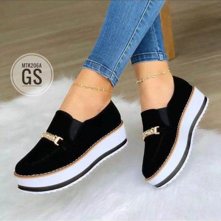 Slip On Flat Sneakers For Women Platform Shoes - ZEYTONCART