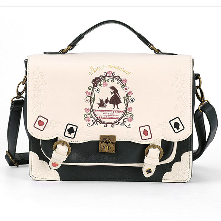 Women's Fashion Embroidered Bow Crossbody Backpack - ZEYTONCART