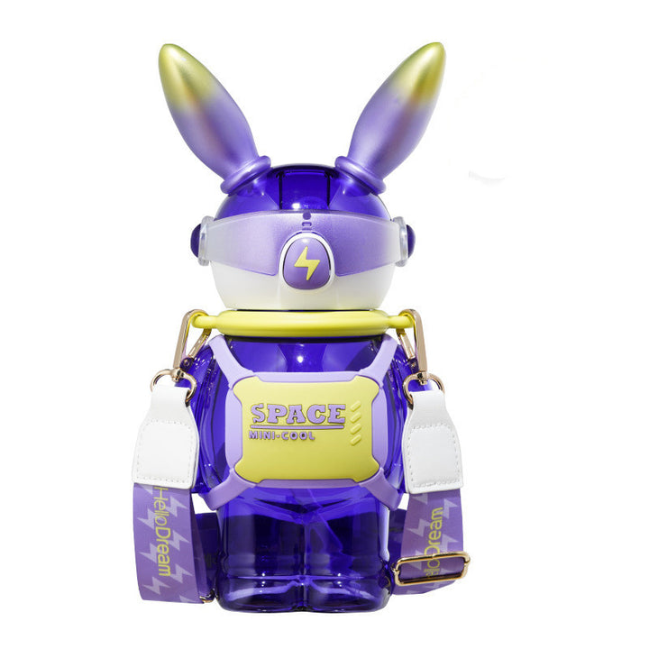 Children's Creative Lightning Rabbit Shape Large Capacity Water Bottle - ZEYTONCART