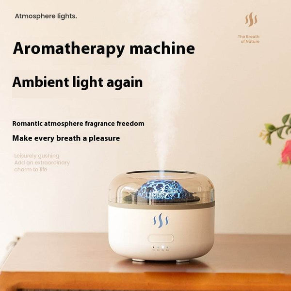 Simulation Flame Aroma Diffuser Colorful Flame Aromatherapy Diffuser - ZEYTONCART