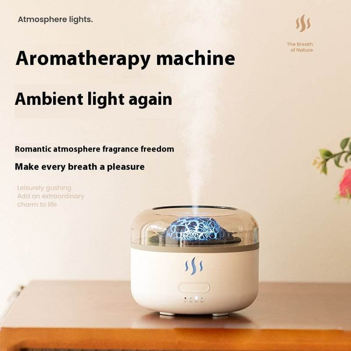 Simulation Flame Aroma Diffuser Colorful Flame Aromatherapy Diffuser - ZEYTONCART