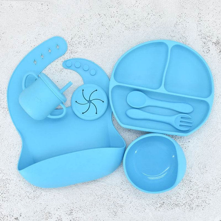 Food Grade Silicone Feeding Cutlery Set Children's Dinner Plate - ZEYTONCART