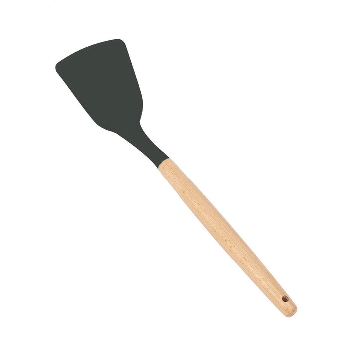 Wooden Handle Silicone Cooking Utensils Set - ZEYTONCART