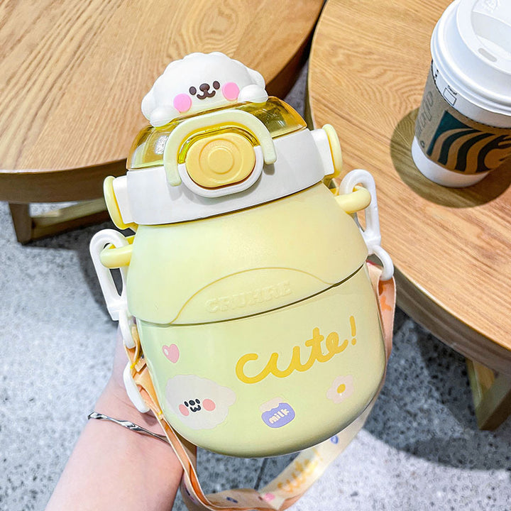 Pot Belly Water Cup Insulation Large Capacity Straw Kettle Portable And Cute - ZEYTONCART