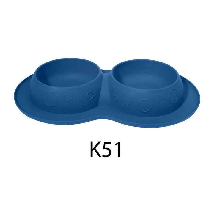 Pet Supplies Custom Non Slip Waterproof Silicone Water Food 2 In 1 Mat Pad Pet Bowls & Feeders - ZEYTONCART