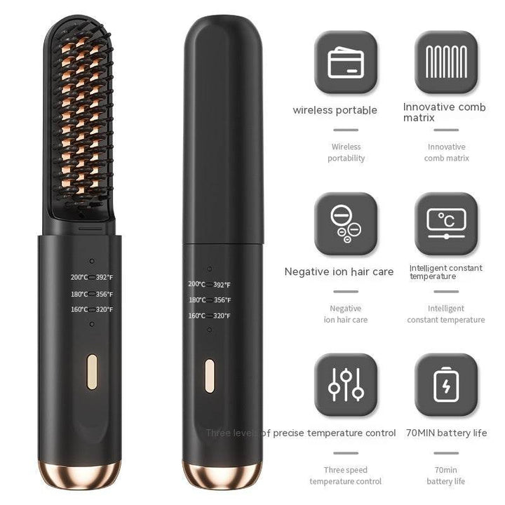 Wireless Negative Ion Straight Hair Comb - ZEYTONCART