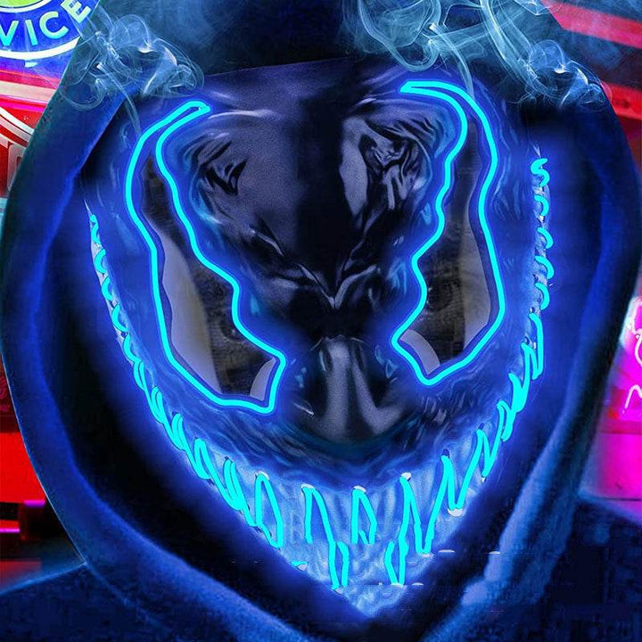 Movie Horror Funny Full Face LED Mask Props - ZEYTONCART
