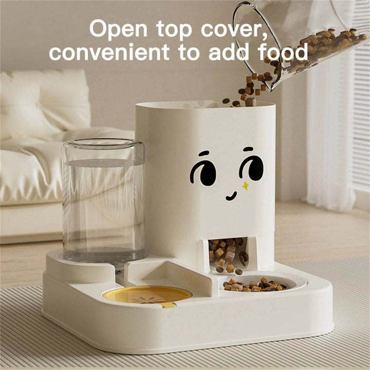 Pet Cartoon Feeding And Watering Dispenser With Large Capacity - Universal Cat And Dog Bowls For Pets - ZEYTONCART