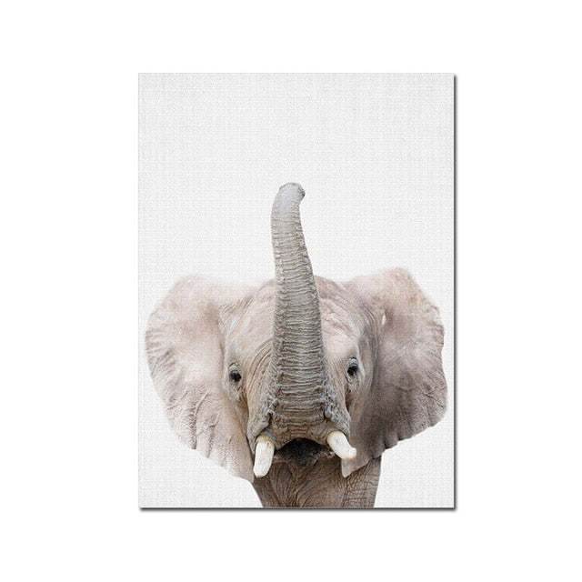 Woodland Nursery Wall Art Animal Canvas Painting - ZEYTONCART